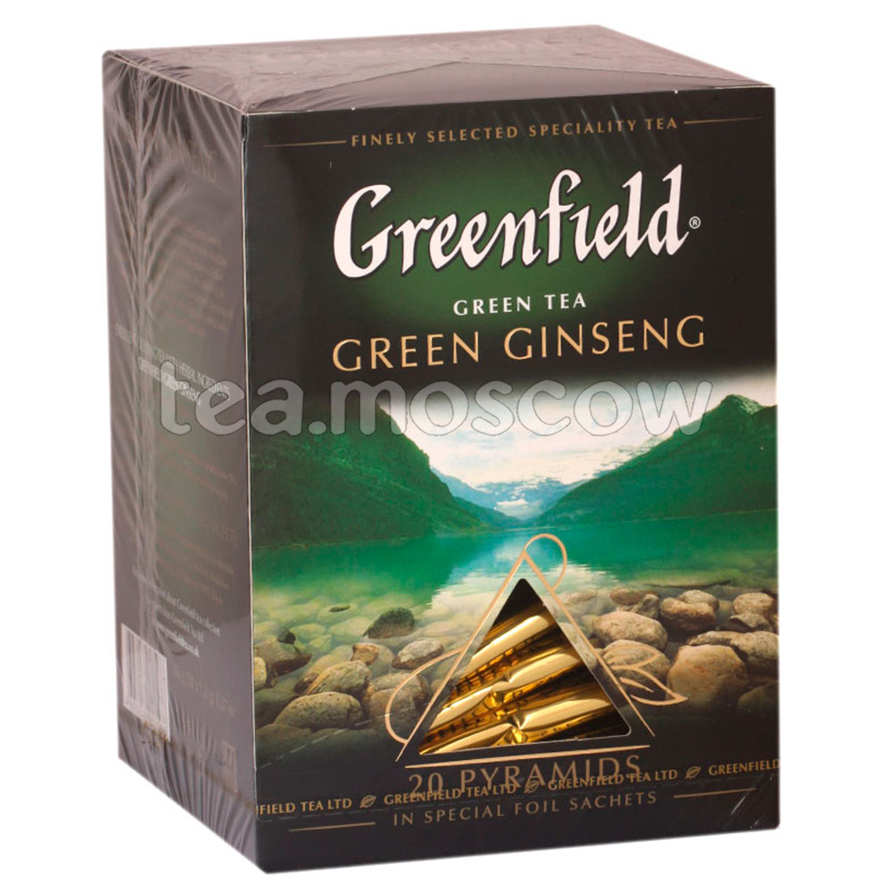 Чай Гринфилд Green Ginseng Пирамидки цена