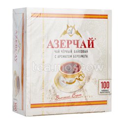 Чай Азерчай Бергамот черный 100 пакетики