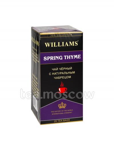 Чай Williams Spring Thyme черный с чабрецом в пакетиках 25 шт * 2 г