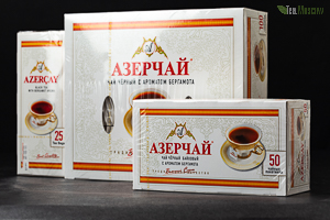 Чай Азерчай Бергамот черный 100 пакетах