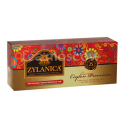 Чай Zylanica Ceylon Premium Black Tea 25 пакетиков 