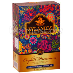 Чай Zylanica Ceylon Premium Earl Grey черный c бергамотом 100 гр