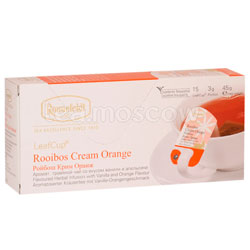 Чай Ronnefeldt Rooibus Cream Orange/Ройбуш Крем Оранж в сашете на чашку (Leaf Cup)