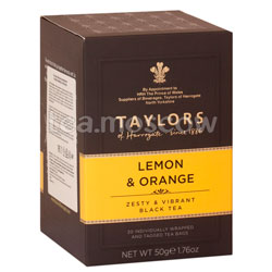 Чай пакетированный Taylors of Harrogate Lemon Orange / С ароматом лимона и апельсина 20 шт