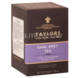 Чай пакетированный Taylors of Harrogate Earl Grey / Эрл Грей 20 шт