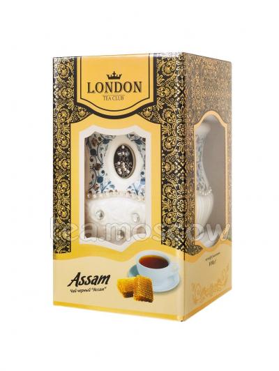 Lоndon Tea Club Черный чай Ассам 100 г в фарфоровой чайнице