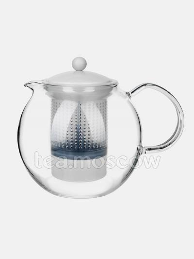 Чайник заварочный стеклянный Bodum Assam с прессом 1 л белый (1830-913)
