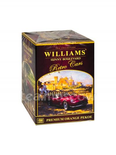 Чай Williams Солнечный бульвар (Retro Cars) черный Оранж Пеко 125 г