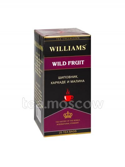 Чай Williams Wild Fruit Фруктовый напиток шиповник, каркаде, малина в пакетиках 25 шт * 2 г