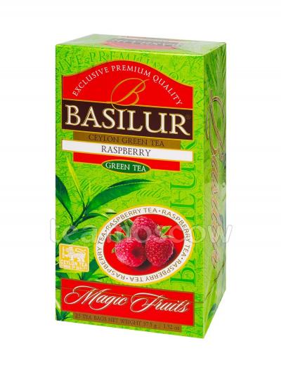 Чай Basilur Волшебные фрукты Малина зеленый в пакетиках 25 шт