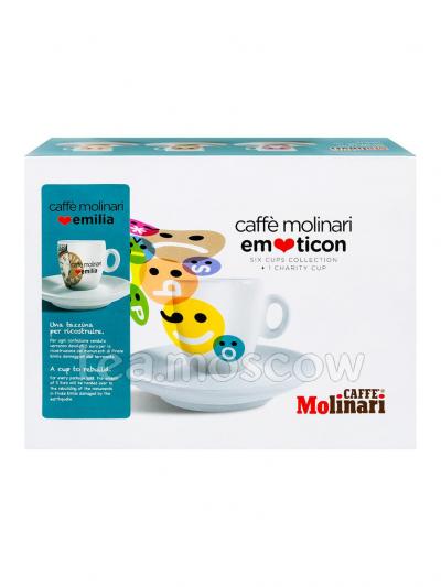 Подарочный набор Molinari Emoticon (чашки и блюдце) эспрессо
