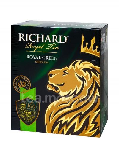 Чай Richard Royal Green зеленый в пакетиках, 100 шт