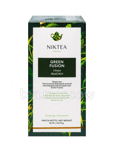 Чай Niktea Green Fusion зеленый в пакетиках 25 шт