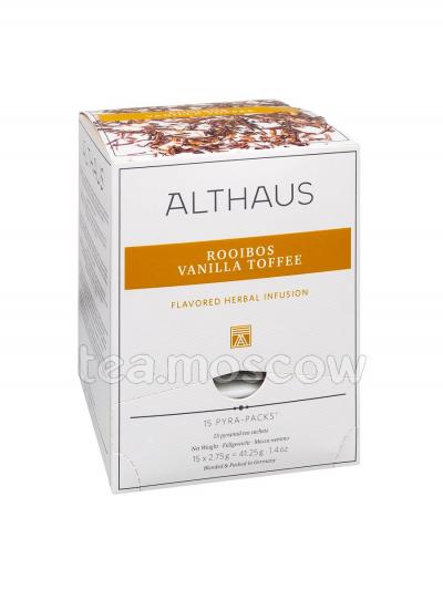 Чай Althaus Rooibush Vanilla Toffee (Тоффи Ройбуш) Пирамидки 15 шт