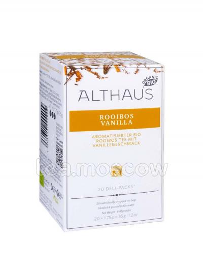 Чай Althaus травяной Rooibush Vanilla / Ройбуш Ваниль в пакетиках 20 шт