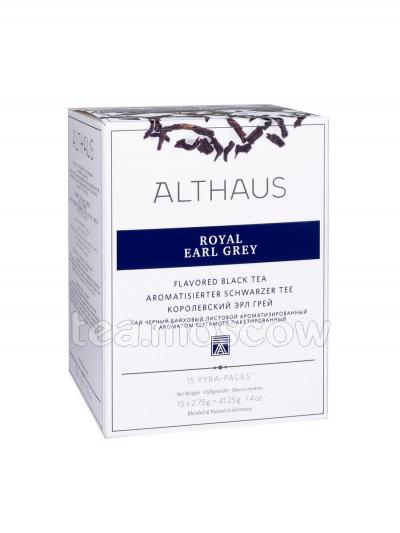 Чай Althaus Royal Earl Grey черный Роял Эрл Грей в пирамидках 15 шт