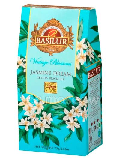 Чай Basilur Винтажные цветы Жасминовая мечта  черный 75 г