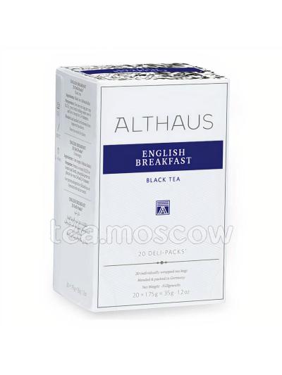 Чай Althaus English Breakfast St. Andrews/Инглиш Брекфаст Сэнт Эндрюс Пакетики для чашки 20шт.х1,75 гр