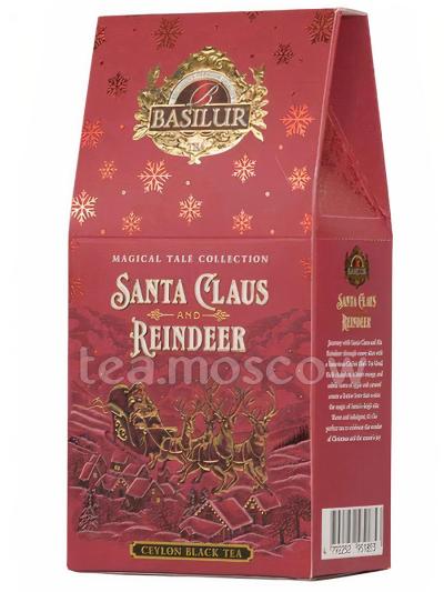 Чай Basilur Новогодняя «Санта Клаус и олени» черный 75 г