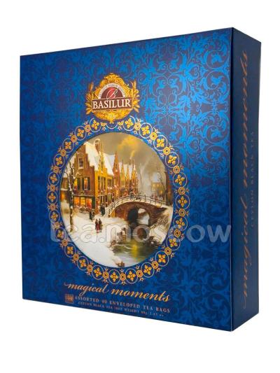 Чай Basilur Волшебные моменты Том 1 Ассорти, черно/зеленый в пакетиках 40 шт